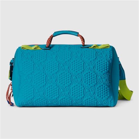 Medium GG scuba duffle bag in electric blue scuba 